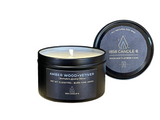 Amber Wood + Vetiver 6oz Candle in Travel Tin