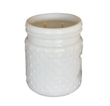 Cinna-Pumpkin + Nutmeg 30oz Soy Candle in Hobnail Jar