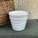 Cardamom + Orange Blossom 4oz Soy Candle in Reusable Pottery