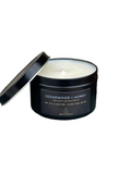 Cedarwood + Honey 6oz Soy Candle in Travel Tin