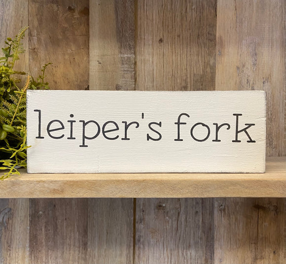 Handmade Leiper's Fork Reclaimed Wood Sign