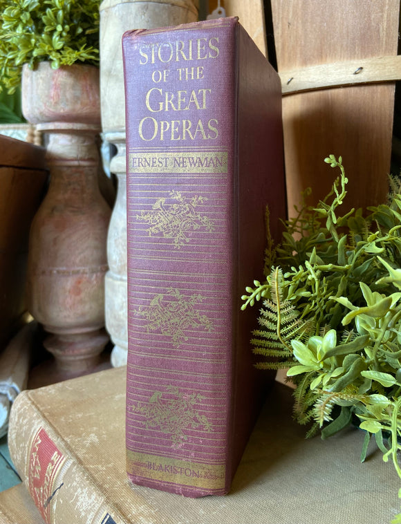 Vintage 1945 Stories of The Great Opera Book