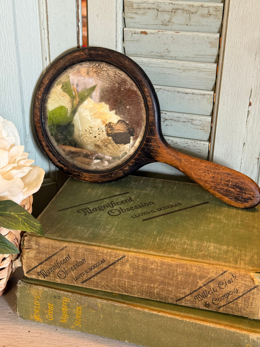 Antique Wooden Hand Mirror – The Gentleman's Stache, DBA