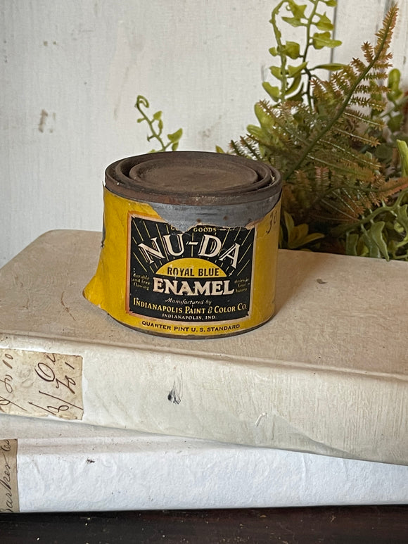 Vintage NU-DA Enamel Paint Can