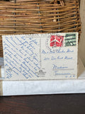 Vintage Postcard from Spain with Stitched Dress and Skirt 1963