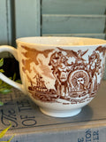 Antique Sailor's Farewell New York State Seal Transferware Tea Cup England