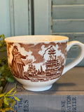 Antique Sailor's Farewell New York State Seal Transferware Tea Cup England