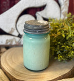 Tobacco + Vanilla Soy Candle in Mason Jar