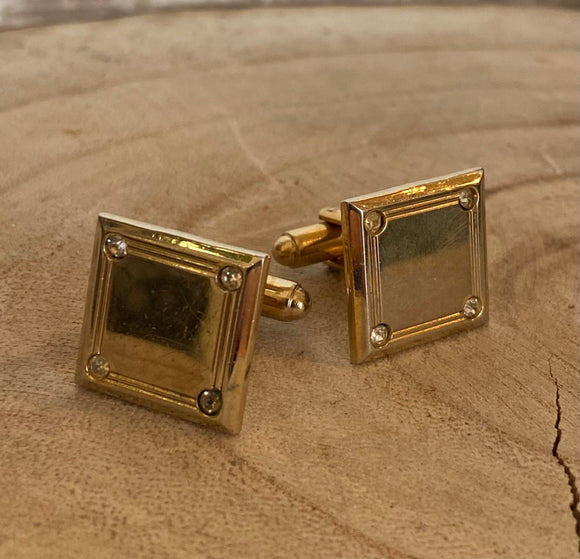 Vintage Gold-Filled Square Cufflinks