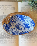 Blue Floral Tennessee River Mussel Shell