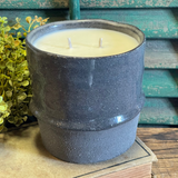 Bergamot + Black Tea 24oz Soy Candle in Reusable Pottery