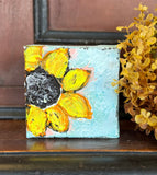 Dianne Vaughn 4" Sunflower Canvas Art