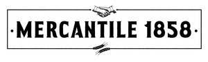 The Gentleman's Stache, DBA Mercantile 1858 logo