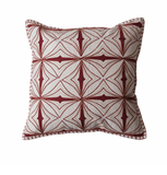 Square Embroidered Pillow w/ Metallic Thread