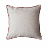 Square Embroidered Pillow w/ Metallic Thread