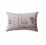 Holiday Lumbar Pillow w/ Removable Candy Cane