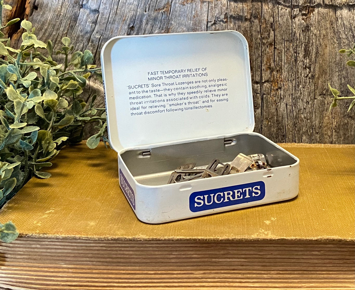 Made in USA Sucrets Tin w/ Hair Pins – The Gentleman's