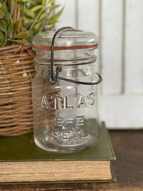Vintage Atlas Jar