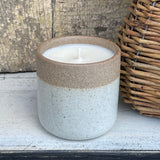 Cocoa + Mint 7oz Soy Candle in Pottery