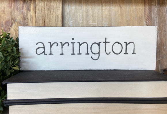 Handmade Arrington Reclaimed Wood Sign