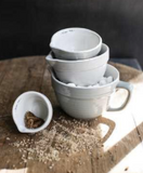 Grey Stoneware Measuring Cup Set