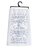Jesus & Germs Tea Towel