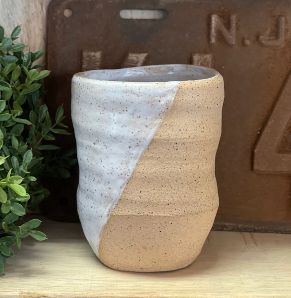 Handmade Ceramic Thumb Print Mug