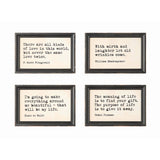 Inspirational Quotes Framed