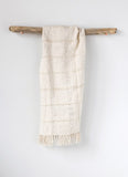 Cream Chenille Throw w/ Fringe