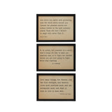 Wood Framed Famous Quotes