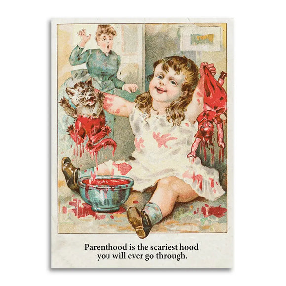 Parenthood Is Scary Greeting Card