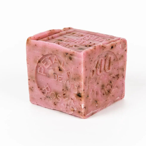 Crushed Rose Petal Marseille Soap Block