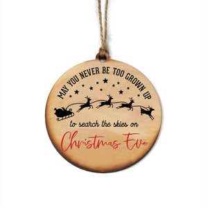 Wooden Never Be Too Old Ornament