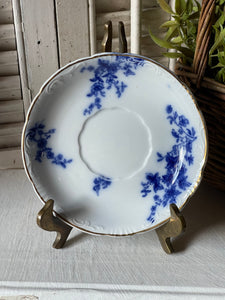 Antique Grindley Flow Blue Saucer