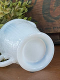 Vintage White Glass Creamer