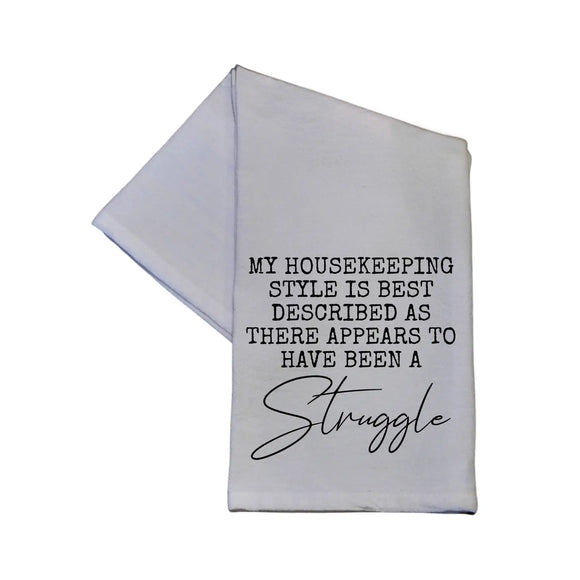 Housekeeping Style White Flour Sack Towel