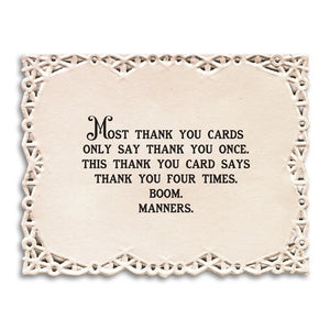 Thank You Greeting Card
