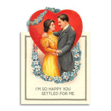 Settled For Me Greeting Card