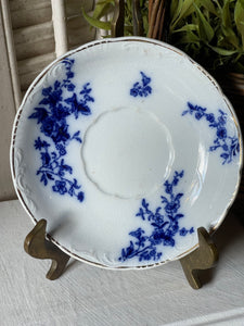 Antique Grindley Flow Blue Saucer