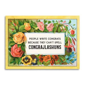Can't Spell Congrats Greeting Card