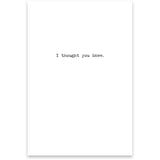 Sorry Card