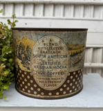 Coffee Soy Candle 36oz in Vintage ACME Coffee Tin