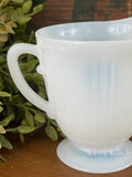 Vintage White Glass Creamer