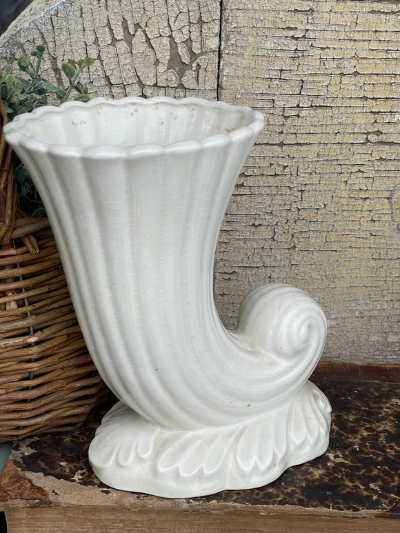 Vintage Horn Vase Made In Japan