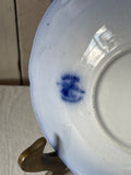 Antique Lugano Flow Blue Saucer