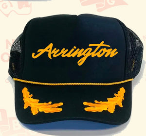 Black & Gold "Arrington" Trucker Hat