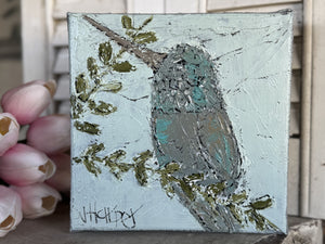 Jill Harper 6" Textured Hummingbird Canvas Art