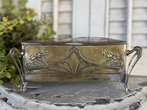 Vintage Metal Trinket Box