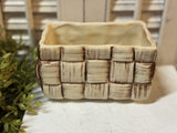 Vintage Shawnee USA Basket Planter