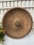 Vintage Carved Wood Nut Bowl